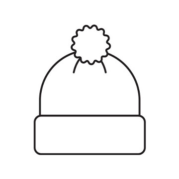 JUNIOR CUFF TOQUE WITH POM POM 
