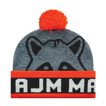 JUNIOR CUFF TOQUE WITH POM POM 