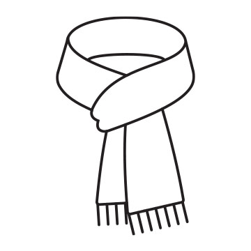SCARF WITH FRINGE 