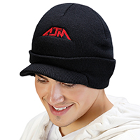 Acrylic~Jeep Cap, Rib knit 