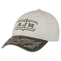 Weathered Polycotton / Heavyweight Brushed Cotton Drill~6 Panel Constructed Full-Fit (Western)
