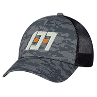 Cotton Drill / Soft Polyester Mesh, 6 Panel Constructed Full-Fit (Urban Camo, Mesh Back)