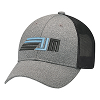 Polyester Heather / Soft Polyester Mesh~6 Panel Constructed Full-Fit (Mesh Back)