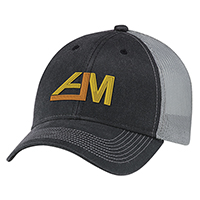 Weathered Polycotton / Soft Polyester Mesh~6 Panel Constructed Full-Fit (Mesh Back)