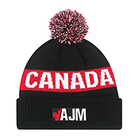 Acrylic~Cuff Toque (Canada, Pom Pom 8cm) 