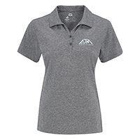 Performance Heather Polos :: 100% Polyester Pique Knit. 155g/m2 - 4.5oz/yd2